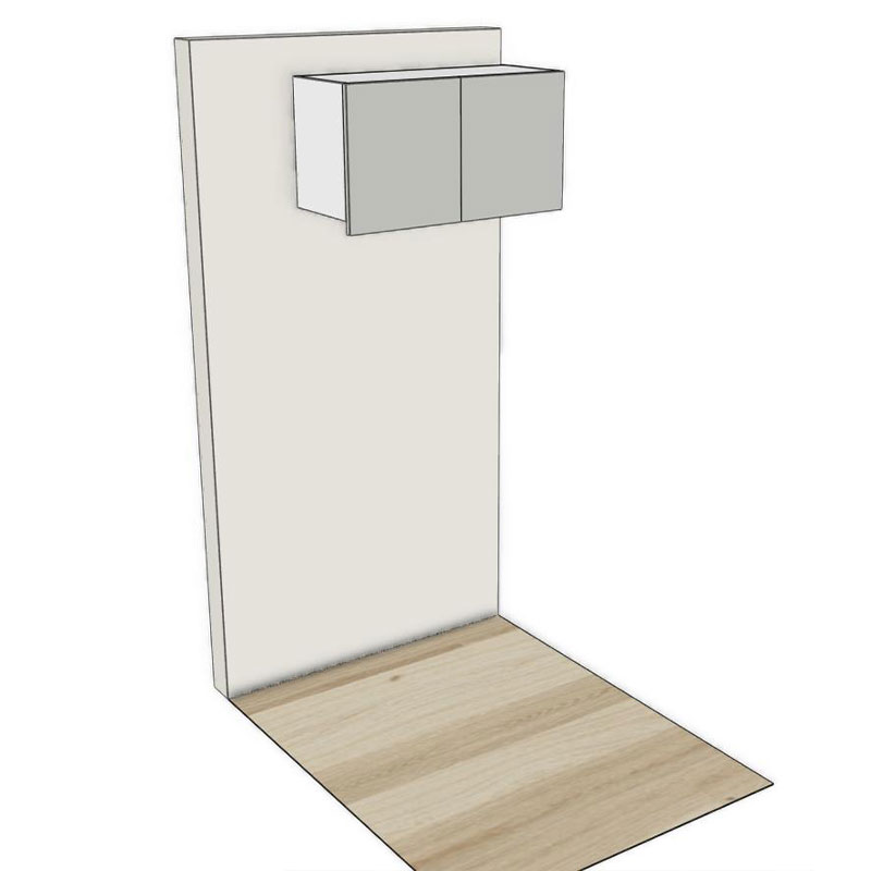 RCL Fridge 2 Door Cabinet for 2100H Kitchen