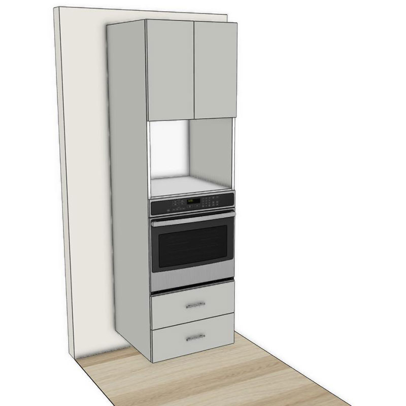 RCL Tall 2 Door Single Oven Microwave Tower 2300H RCL Tall 2 Door Single Oven Microwave Tower 2300H