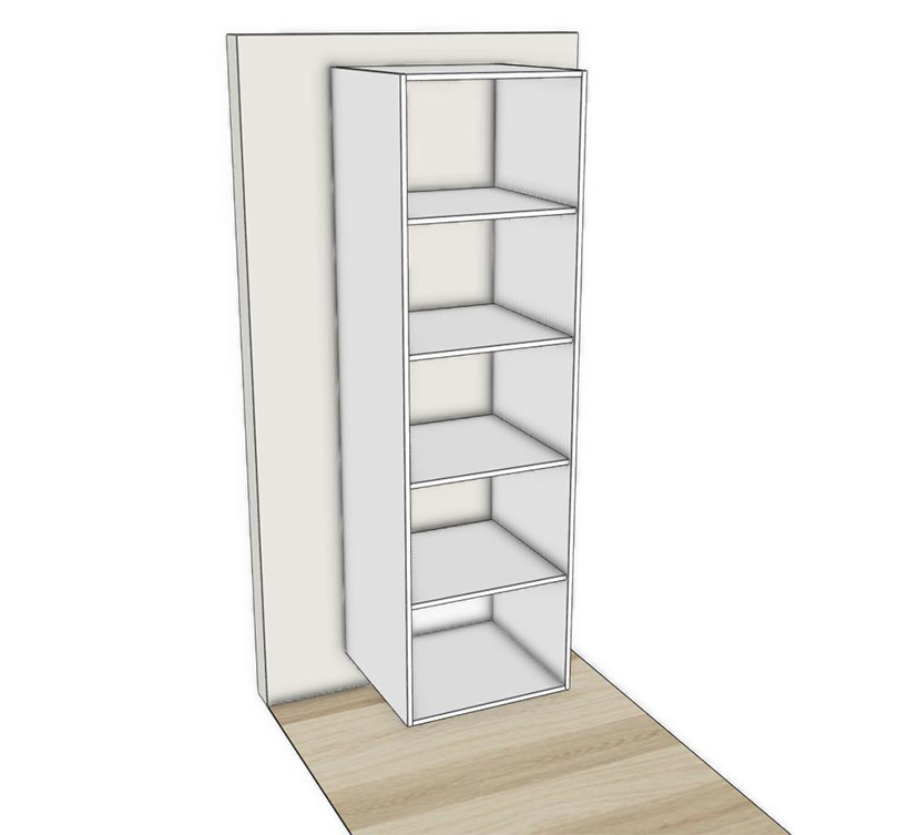 RCL Wardrobe Tower with Shelves RCL Wardrobe Tower with Shelves
